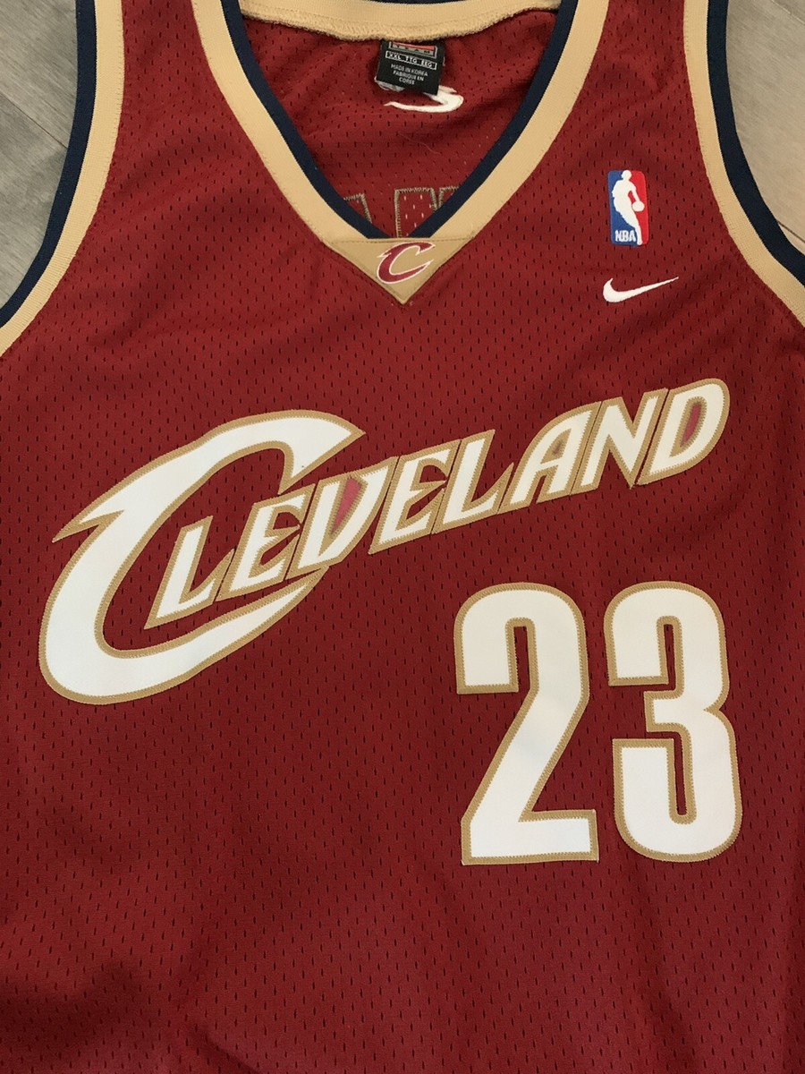Nike NBA Cleveland Cavs Jersey #23 Lebron James XXL+2 Burgundy