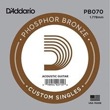 D'Addario PB070 Acoustic Guitar Rose Strings Phosphor Bronze Set of 10