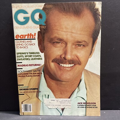 GQ Gentleman s Quarterly Magazine Jack Nicholson Georgia O Keeffe
