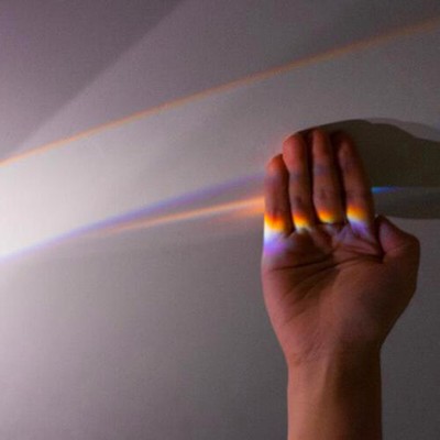 30*30*60mm Triangular Prism BK7 Optical Prisms Glass Physics Teaching Refrac Jo