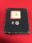 ORIGINAL CIVIL WAR ERA HAT PIN LETTER X WITH WIRE ATTACHMENTS