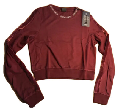 Beyond Limits Velvet Damen Cropped Sweatshirt