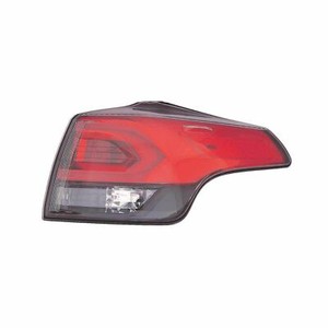 Left Outer Taillight For 2016-2018 Toyota RAV4 - Clear & Red Lens, Halogen, Direct Fit Replacement, Part TO2804133