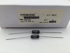 (5 pcs) 93H75R Ohmite, 3.25 Watt 75 Ohm 3%, Wirewound (Vitreous Enamel) Resistor