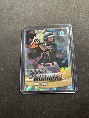 2022 Bowman Chrome Liover Peguero Shades Of Greatness Atomic Refractor /150