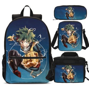 Anime Backpacks Insulated Lunch Box Crossbody Bags Pen Case Lot My Hero Academia