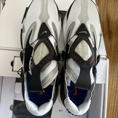 Size 13 - Nike Adapt Huarache White Black Crimson Charging Pad Charger Box Inc