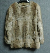 Kookai Rabbit Fur Coat Brown Uk 12 Eu 40 Ln022 Ii 14