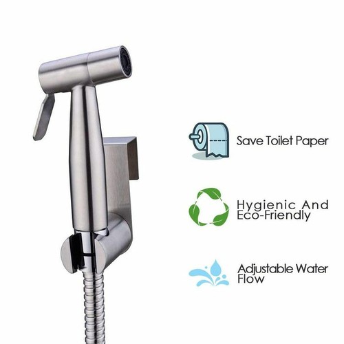 Kit de cabezal de ducha pulverizador de baño Shattaf de mano de acero inoxidable para bidé - Imagen 21 de 58