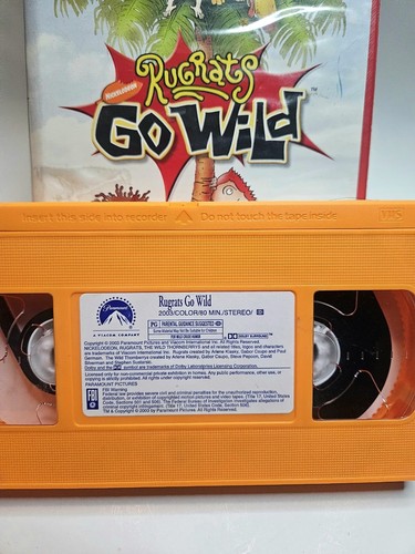Rugrats Go Wild VHS, 03 - Rare And Collectible Nickelodeon Movie - Orange Tape - Picture 6 of 8