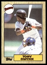 Tony Gwynn 1987 Topps #530 San Diego Padres FREE SHIPPING AutographDen