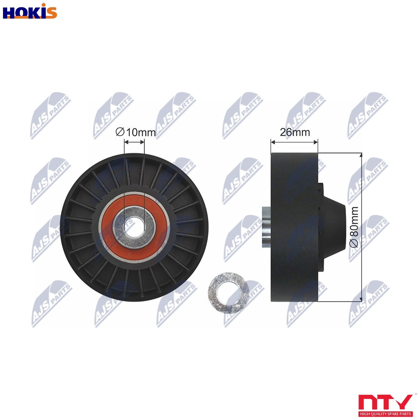 ✅Fits NTY RNK-FT-000 PULLEY IDLER V-BELT ⭐UK Seller⭐ - Image 11