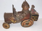 Vintage MARX Tin Wind-up Whoopie College Car for Parts or Restore