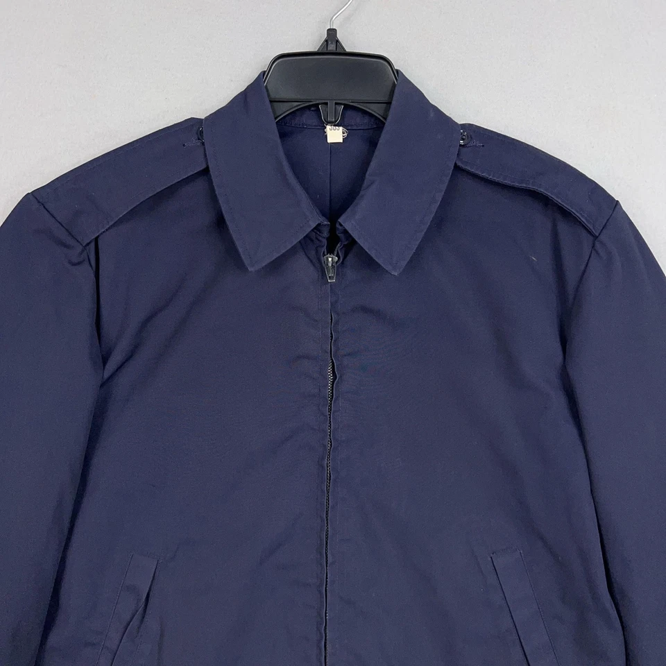 Vintage Ceiling Zero Jacket Mens 38S Lightweight USAF Military Blue1157 Blauer - Image 2 of 4