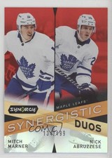 2022-23 Upper Deck Synergy Red 134/499 Mitch Marner Nicholas Abruzzese Nick 07g7