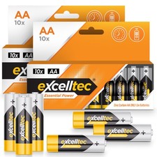 20 Excelltec AA AAA Batteries | 1000mAh 1.5v Heavy Duty Battery Long Expiry Life