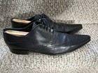 DOLCE & GABBANA Dress Shoes Size 9 US Brogue Leather Pointed Toe Italy — photo 3