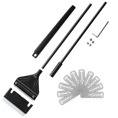 Algae Scraper for Glass Aquariums 24.4'' Fish Tank Scraper with 10 Replaceable...