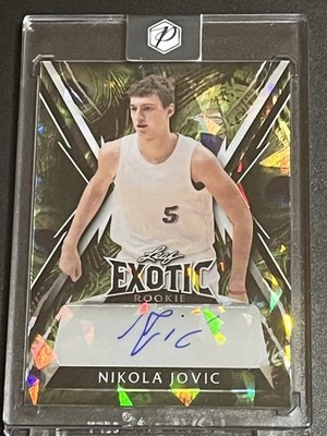 NIKOLA JOVIC 2023 Leaf Exotic Multi-Sport AUTO Rookie Card /3