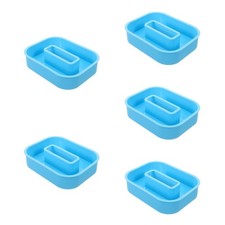 5Pcs Blue Silicone Letter DIY Molds Durable for Casting Xmas Decorative Letters