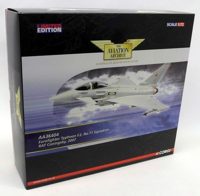 Corgi 1/72 Scale - AA36404 Eurofighter Typhoon F.2 No.11 Sqn RAF Coningsby 2007
