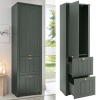 Garderobenschrank Landhausstil GrüN Stauraumschrank Dielenschrank Hochschrank