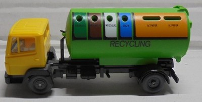 Wiking 20643 MB Recycling Container LKW Spur H0 #F1#