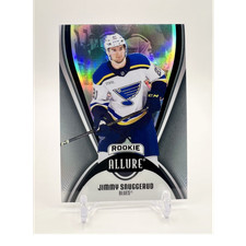 Upper Deck 2025-26 Allure Black Rainbow Rookie Jimmy Snuggerud #126 Blues