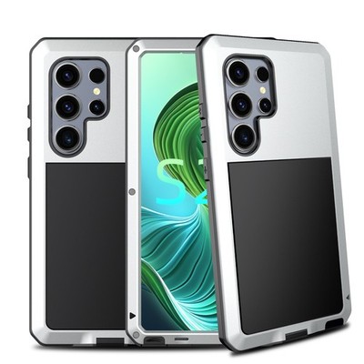 For Samsung Galaxy S25 S26 Ultra S24 S23 Metal Armor Case Full Body Rugged Cover