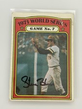 1972 Topps 1971 World Series Steve Blass #229 Auto Autograph Signed Pirates