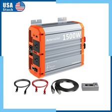 Pure Sine Wave Inverter 1500W Power Inverter 12V to 110V 120V Converter for Car