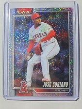 2026 Topps Series 1 Jose Soriano Confetti Parallel #319 - Angels