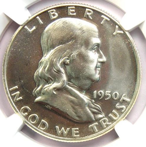 1950 PROOF Franklin Half Dollar 50C - Certified NGC PR67 (PF67) - $4,250 Value