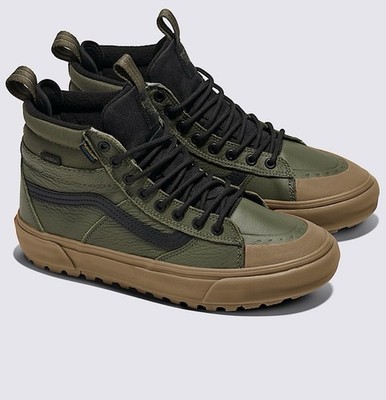 Size 9 - Vans Sk8- Waterproof MTE High Grape Leaf Green for sale