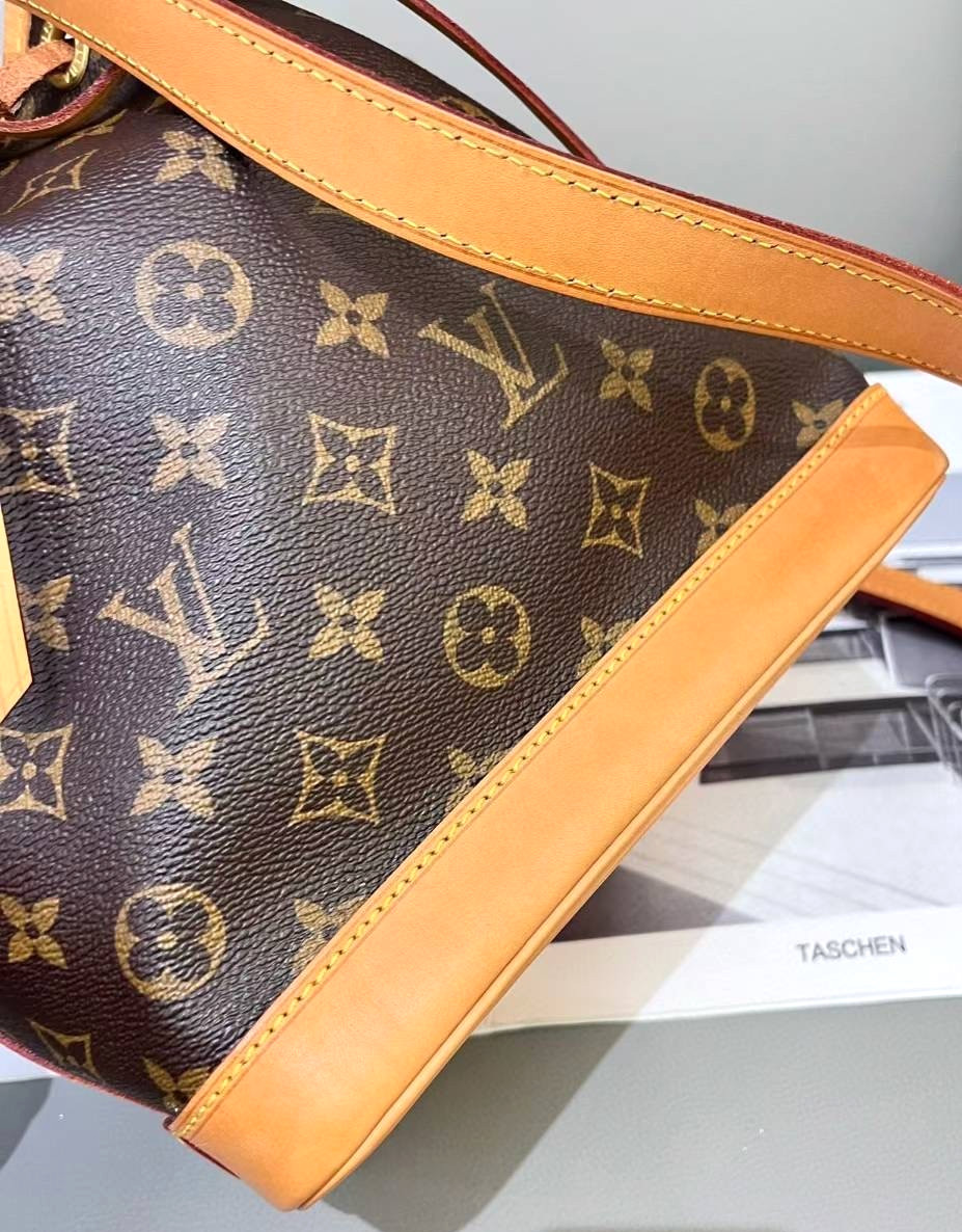 Louis Vuitton Monogram Drawstring Bucket Neonoe b… - image 4