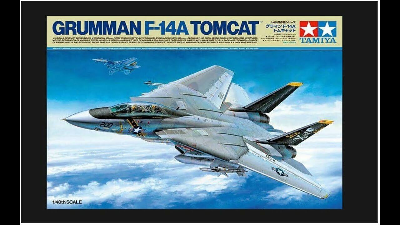 Tamiya 1/48 Aircraft Series No.114 Grumman F-14A Tomcat Plastic Kit 61114 - Image 11