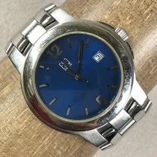 ESQ Swiss by Movado Men E5109 Fashion Silver Tone Quartz Analog 37mm Watch 7"