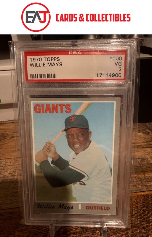 Willie Mays 1970 Topps PSA 3 #600 San Francisco Giants