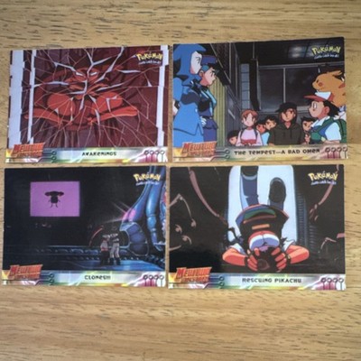 Topps Mewtwo Strikes Back Pokémon Movie Animation Edition 1998 Lot 4 Cards
