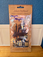 Retired Jolee's Boutique Halloween Scrapbooking Stickers Glitter Castle  Ghosts