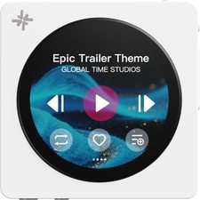 FIIO DISC Portable Music Player,Dual DAC 3.5/4.4mm BT5.4 LDAC Touchscreen White 