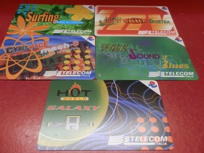Italy 5 Urmet Type Phone Card! ''Invicta Series! Complete! NEW!''