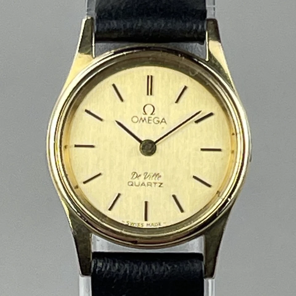 OMEGA De Ville Vintage Ladies Watch Quartz New battery New Leather Band 5910019 - image 4 of 4