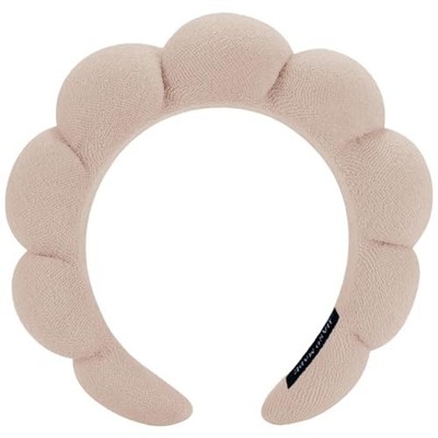Spa Headbands for Washing Face or Makeup, Sponge Bubble Skincare Coffee