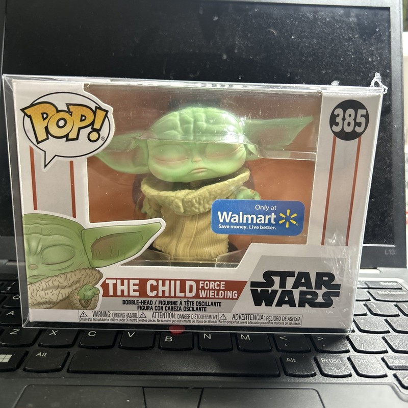 Funko Pop! Vinyl: Star Wars - The Child Force Wielding Walmart Excl. 385 w/cover