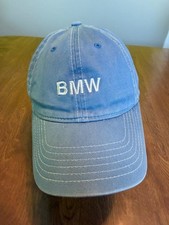 BMW Baseball Cap Dad Hat Men's Adjustable OSFM Light Blue Lifestyle Contrast