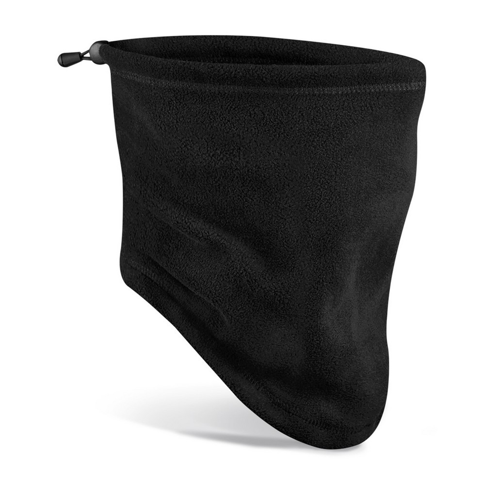 Recycled Fleece Thermal Snood Neck Warmer Gaiter Black