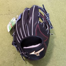 Mizuno Global Elite H Selection 02 Leather Hardball Infield Glove Black/Red