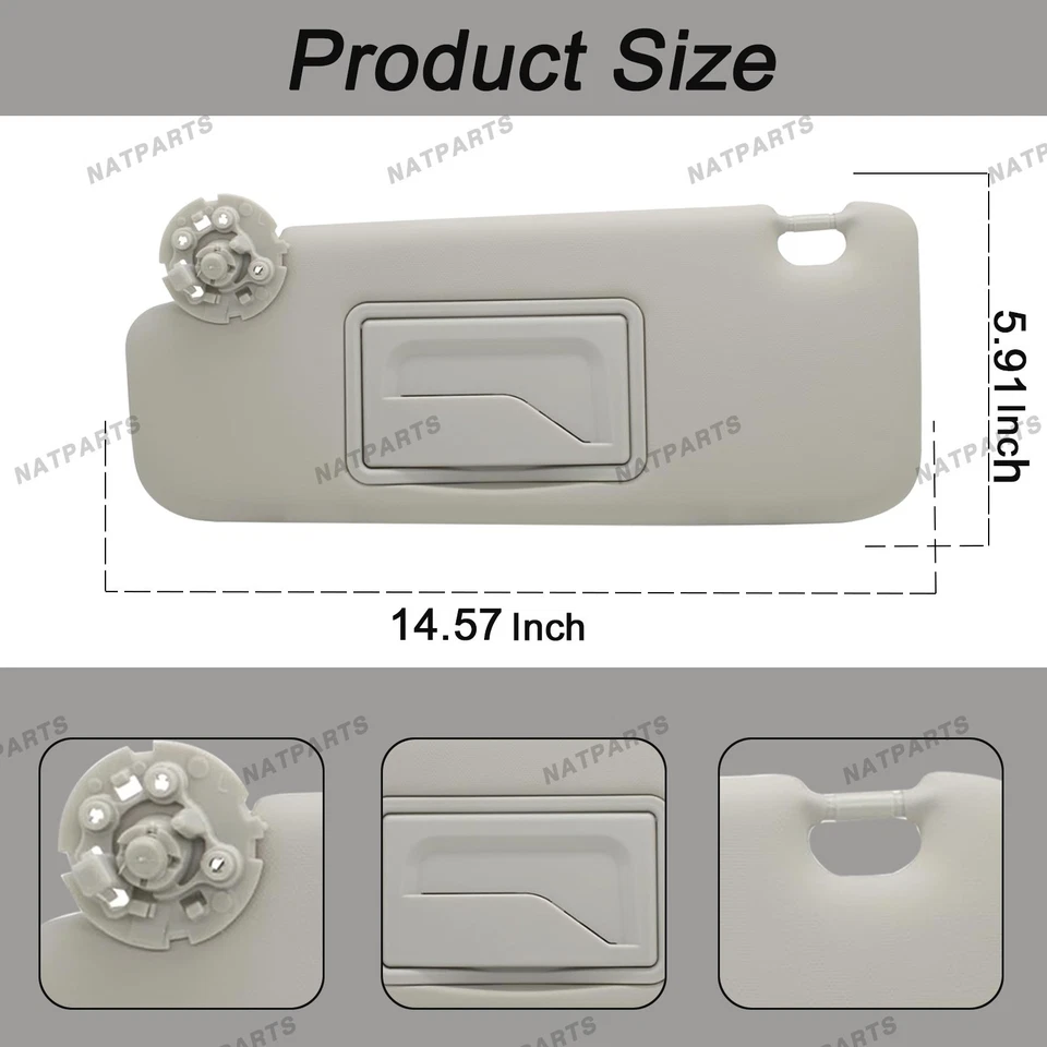 Parasol conductor izquierdo para Chevy Cruze 2011-2019 95034256 95034253 84126667 Foto 4 de 4