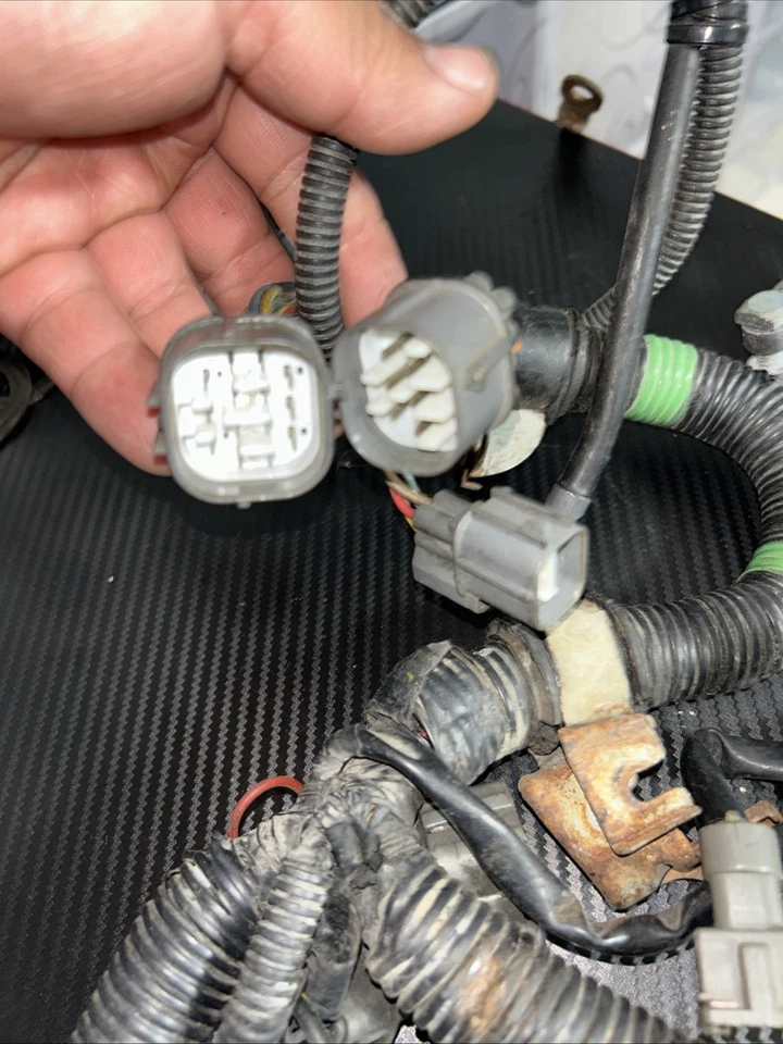 Honda Civic 1992-1995 cupé OBD1 arnés de motor automático OEM (mapa de cortafuegos) Foto 2 de 3